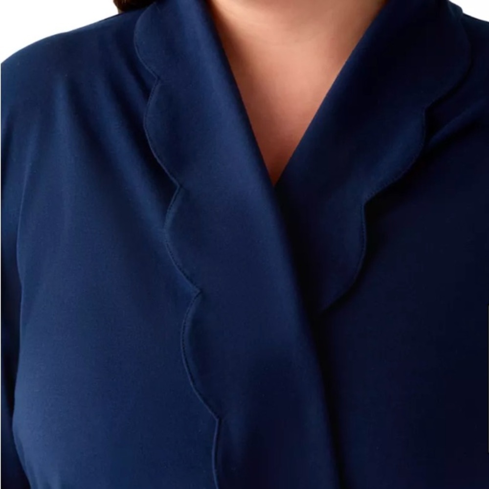 Crown & Ivy Deep Navy Blue Women's Robe - Picture 3 of 3